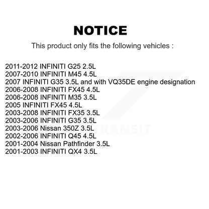Ceinture d'entraînement d'accessoire Pulley pour INFINITI Nissan G35 350Z Pathfinder FX35