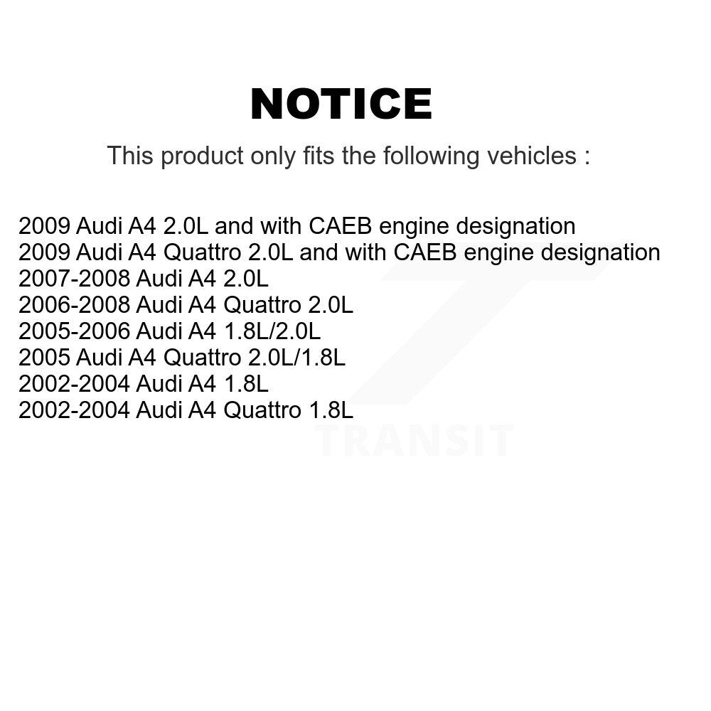 Ceinture d'entraînement pour Audi A4 Quattro KTP-89176