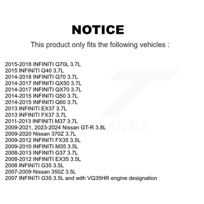 Idler d'entraînement d'accessoire de poulie lisse pour INFINITI G37 Nissan QX50 Q50