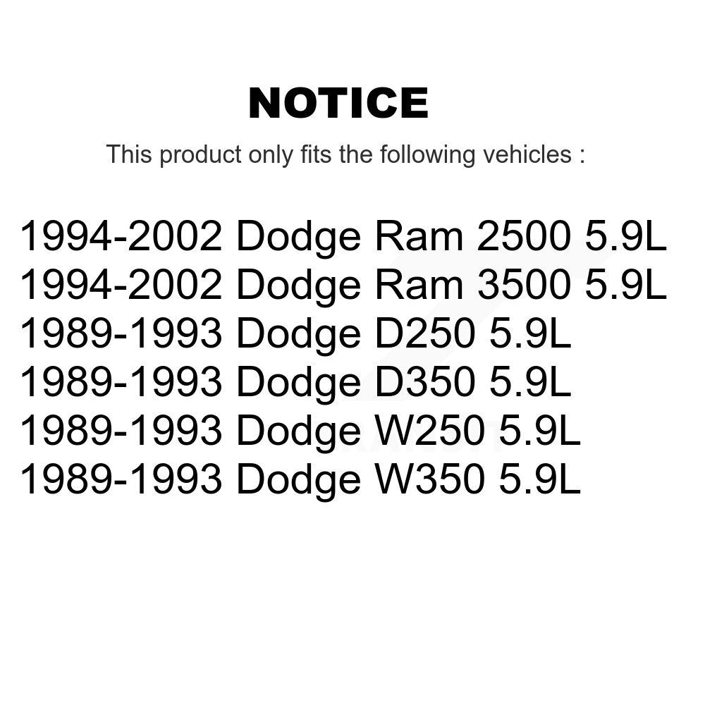 Montage de tension de courroie d'entraînement accessoire pour Dodge Ram 2500 3500 W250 D250 D350