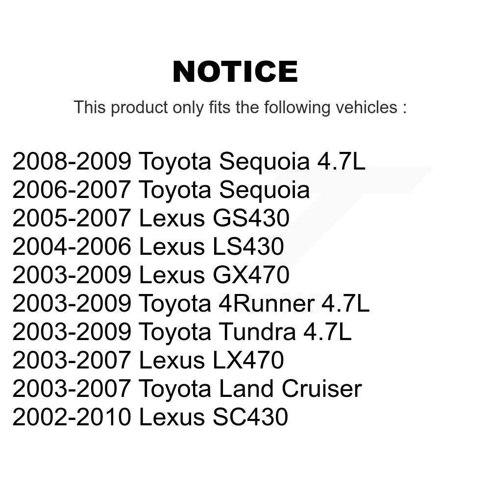 Assemblage de tension de courroie d'entraînement accessoire pour Toyota Tundra 4Runner Lexus SC430