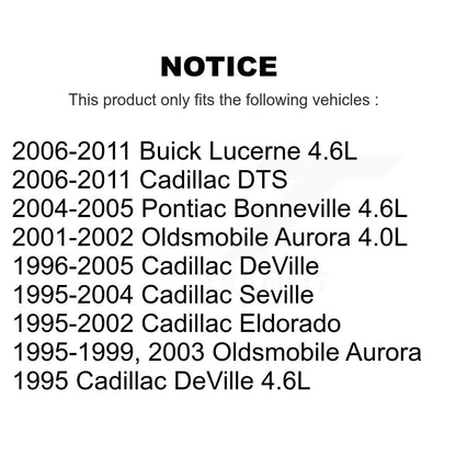 Pompe à eau Accessory Drive Ceinture de tension Assemblage pour Buick Lucerne Cadillac