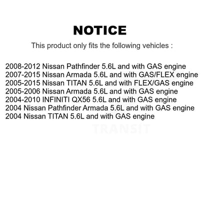 Assemblage de tension de courroie d'entraînement accessoire pour Nissan TITAN Pathfinder Armada QX56