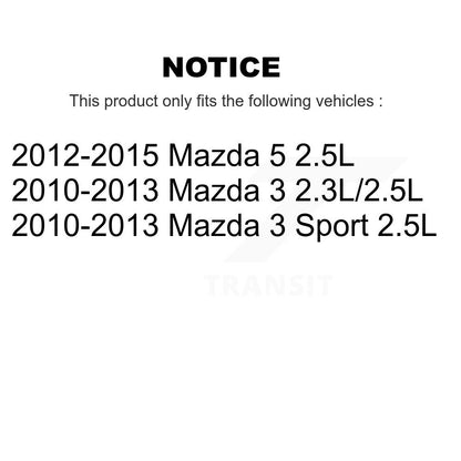 Accessory Drive Ceinture Idler Poulie pour Mazda 3 5 Sport KTP-89564