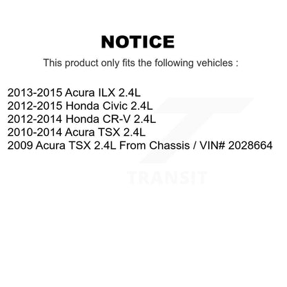Ceinture de courroie d'entraînement accessoire pour Honda Civic CR-V Acura TSX ILX 2.4L