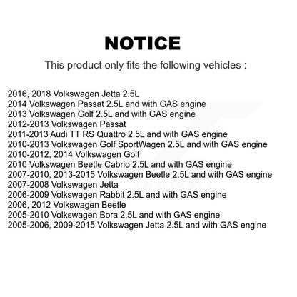 Pompe à eau Accessory Drive Belt Tensioner Assemblage pour Volkswagen Jetta Golf TT