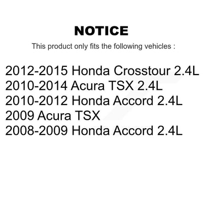 Assemblage de tension de courroie d'entraînement accessoire pour Honda Accord Acura TSX Crosstour