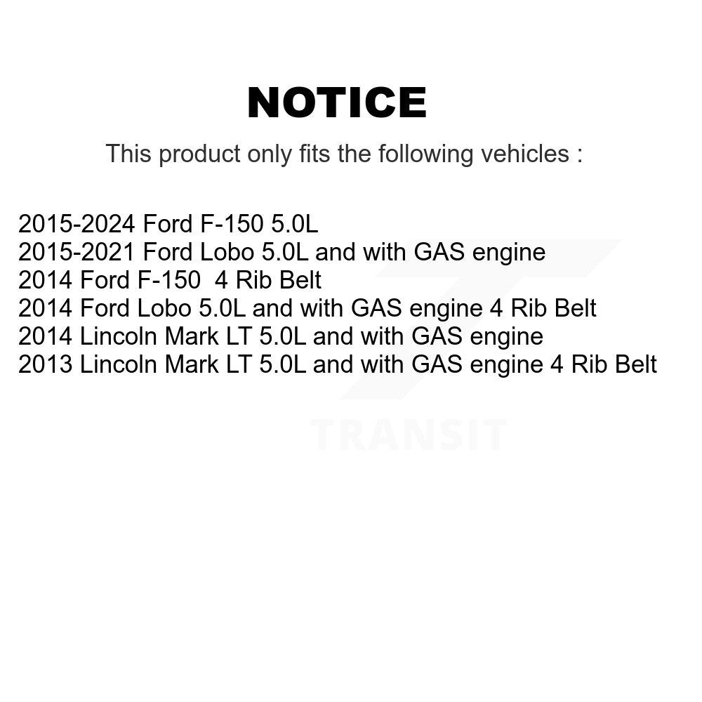 Air conditionné Accessory Drive Belt Tensioner Assemblage pour Ford F-150 Lincoln