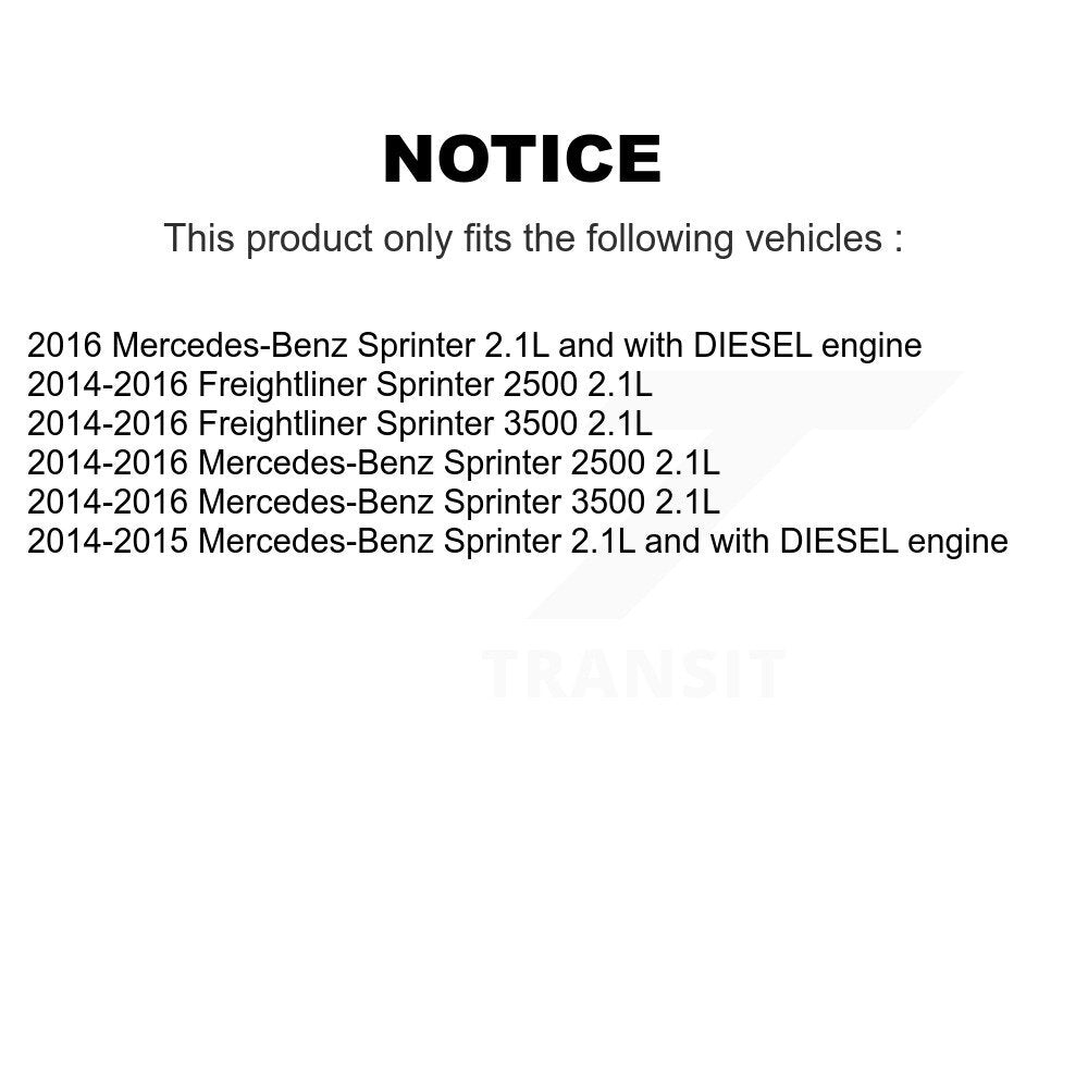 Accessory Drive Ceinture de tension pour Mercedes-Benz Sprinter 2500 3500