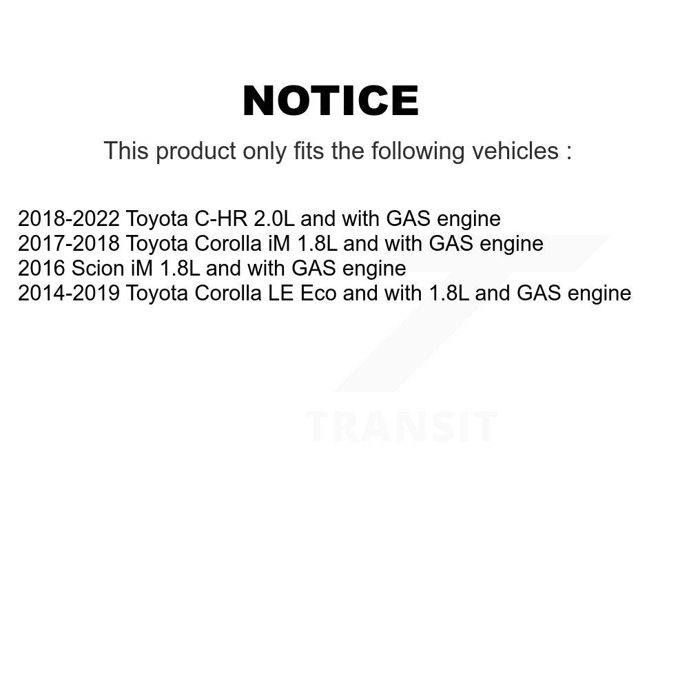 Assemblage de tension de courroie d'entraînement accessoire pour Toyota Corolla C-HR iM Scion