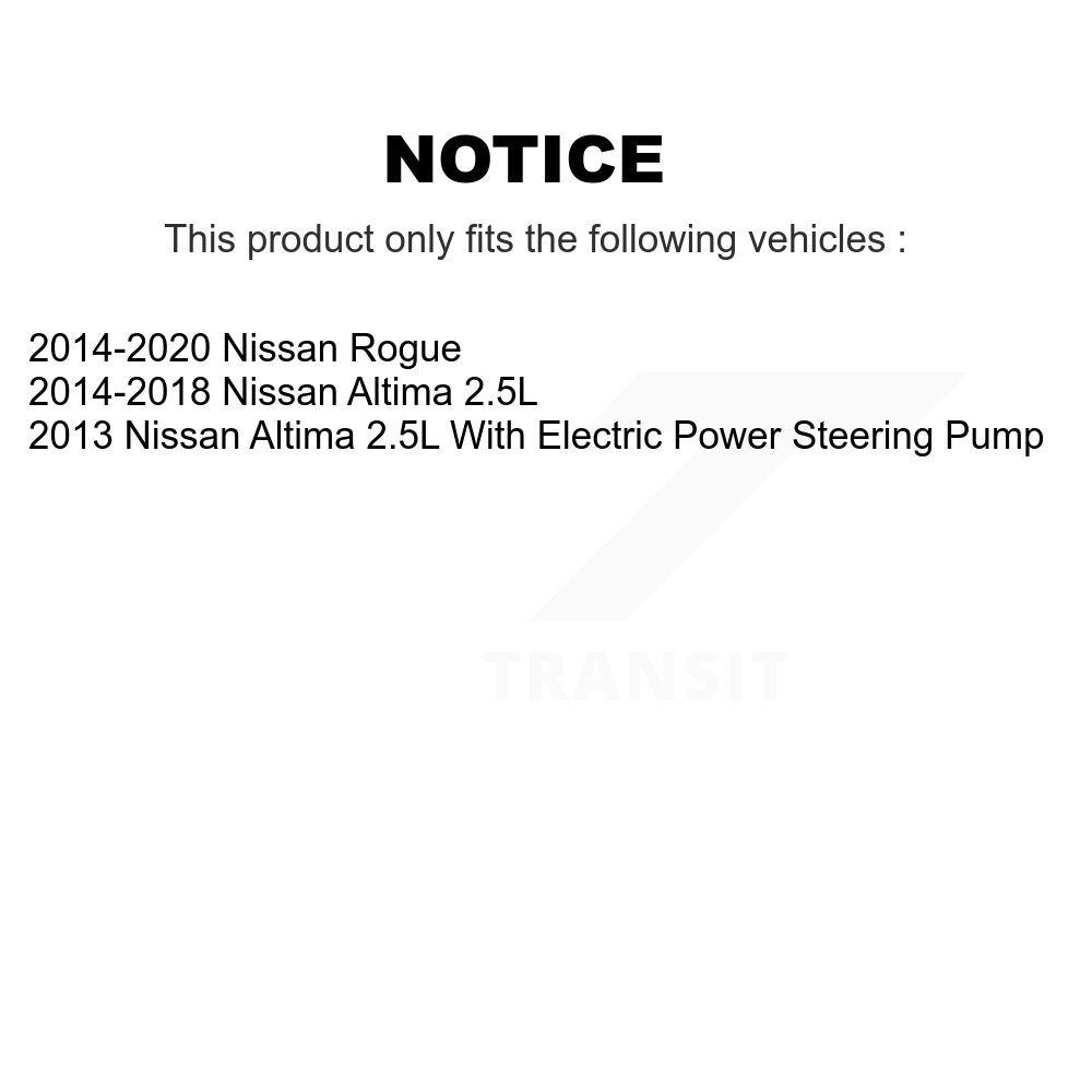 Montage de tension de courroie d'entraînement accessoire pour Nissan Rogue Altima KTP-89720