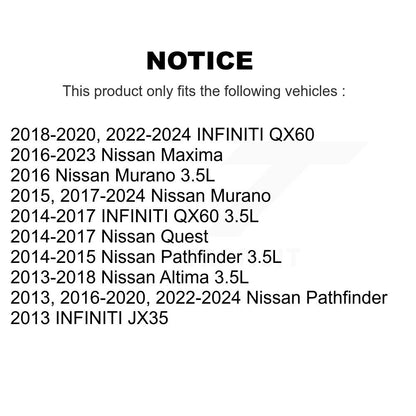 Assemblage de tension de courroie d'entraînement accessoire pour Nissan Murano Pathfinder Altima QX60
