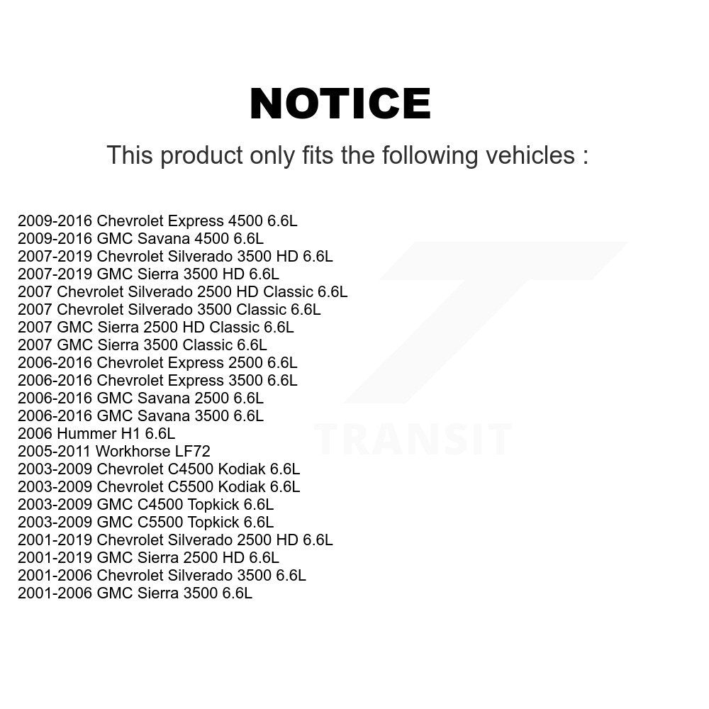 Filtre à huile moteur pour GMC Chevrolet Sierra 2500 HD Silverado 3500 Express Savan