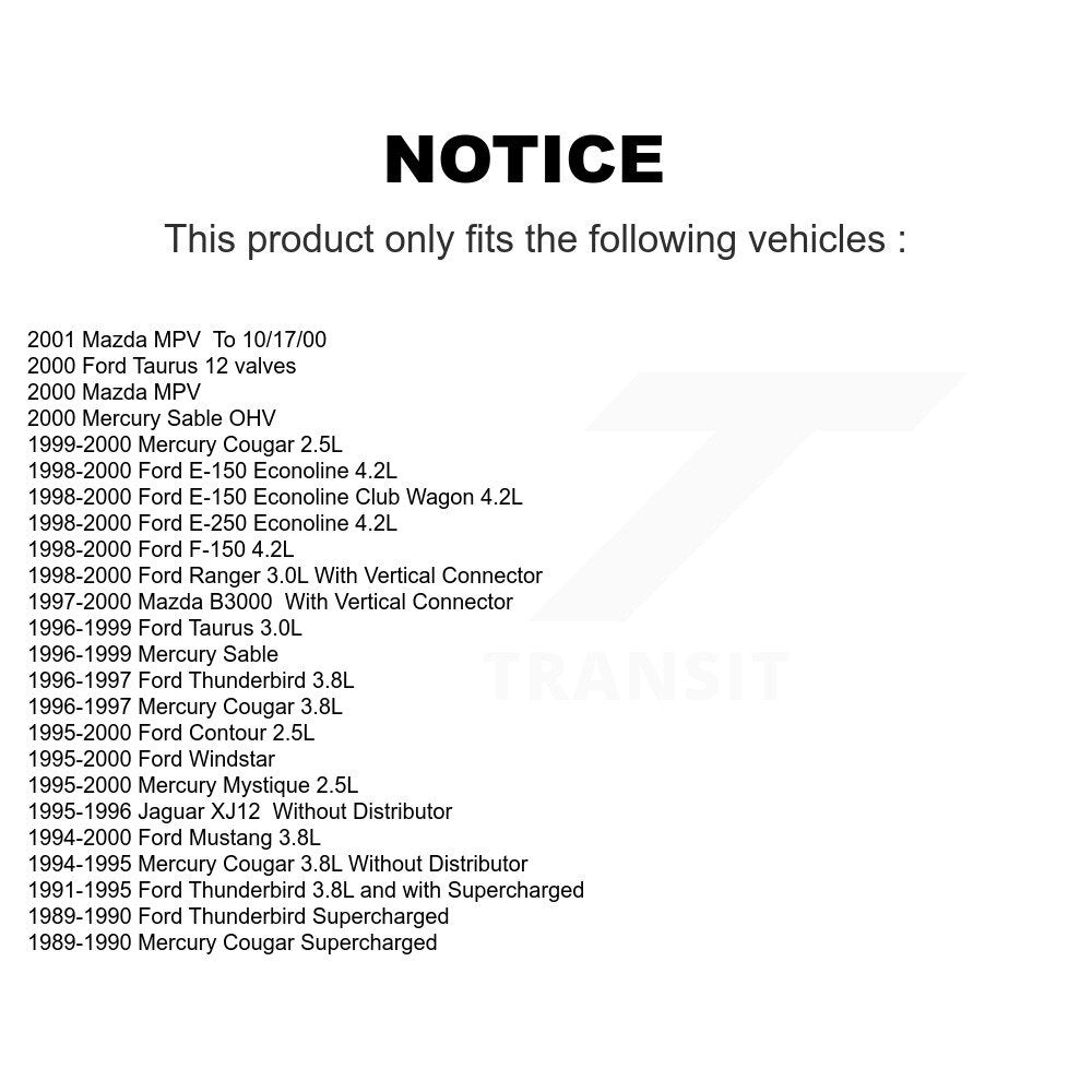 Bobine d'allumage pour Ford F-150 Mustang Ranger Taurus Windstar Mercury Mazda MPV