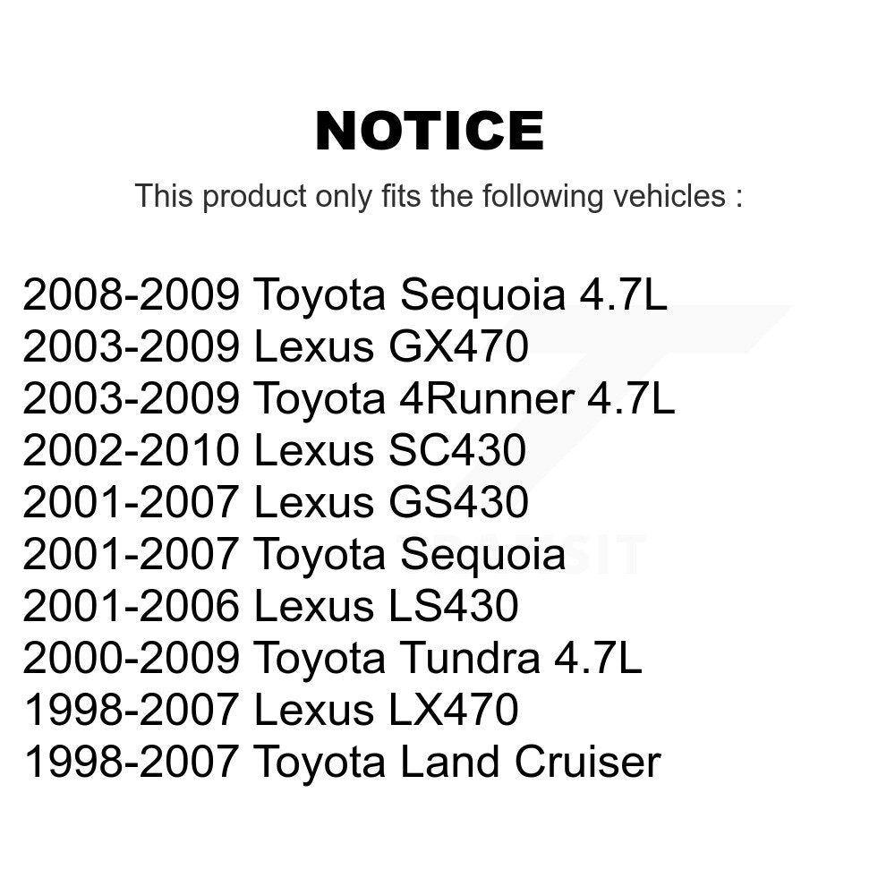Bobine d'allumage pour Toyota Tundra 4Runner Lexus Sequoia SC430 GX470 LS430 LX470