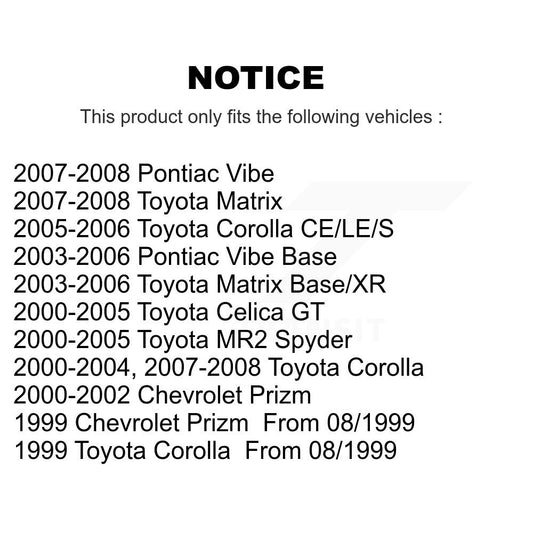 Bobine d'allumage pour Toyota Corolla Matrix Pontiac Vibe Celica MR2 Spyder Chevrole