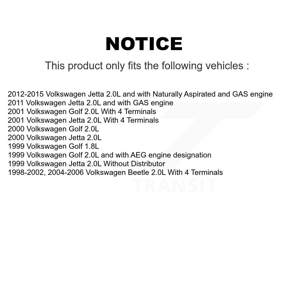 Bobine d'allumage pour Volkswagen Jetta Beetle Golf MPS-MF277