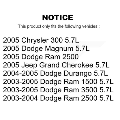 Bobine d'allumage pour Dodge Ram 1500 2500 3500 Chrysler 300 Jeep Grand Cherokee