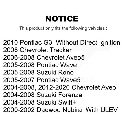 Bobine d'allumage pour Chevrolet Pontiac Wave Aveo Aveo5 Suzuki Swift + G3 Forenza