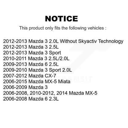 Bobine d'allumage pour Mazda 3 6 CX-7 MX-5 Miata Sport MPS-MF540
