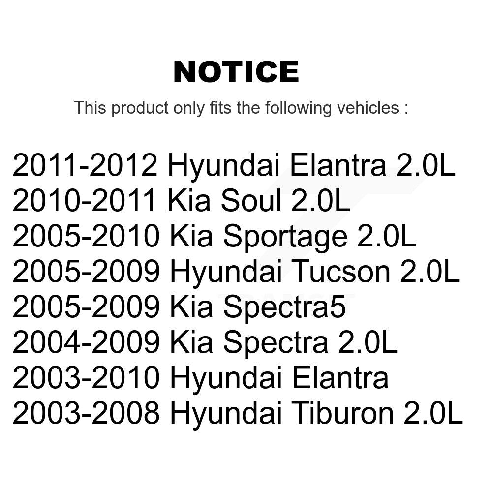 Bobine d'allumage pour Hyundai Elantra Kia Tucson Soul Sportage Spectra Tiburon