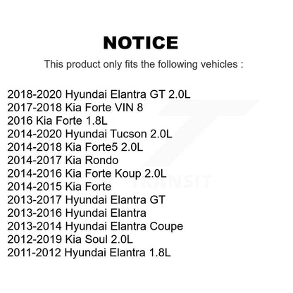 Bobine d'allumage pour Hyundai Elantra Tucson Kia Soul GT Forte Forte5 Rondo coupé