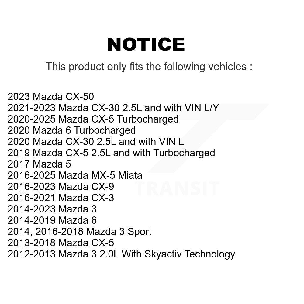 Bobine d'allumage pour Mazda 3 CX-5 CX-3 CX-9 6 Sport 5 MX-5 Miata MPS-MF656