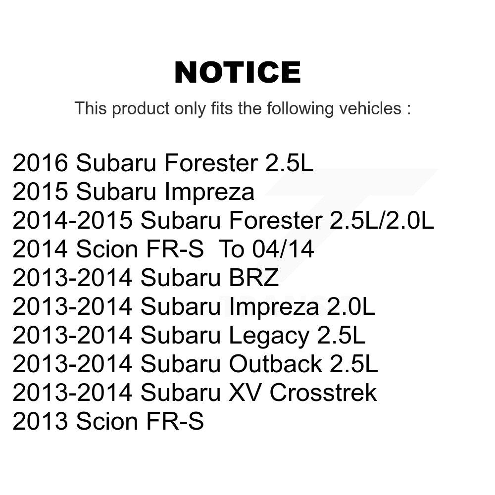 Bobine d'allumage pour Subaru Forester Impreza XV Crosstrek Outback Legacy Scion FR-