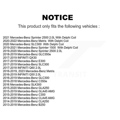 Bobine d'allumage pour Mercedes-Benz C300 GLC300 GLA250 CLA250 B250 INFINITI Q50 250