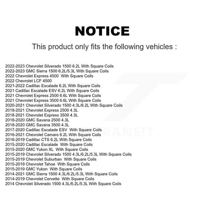 Bobine d'allumage pour Chevrolet GMC Sierra 1500 Silverado Cadillac Camaro Corvette