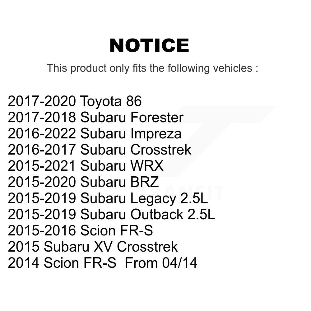 Bobine d'allumage pour Subaru Outback Forester WRX Crosstrek Legacy XV BRZ Scion FR-