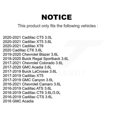 Bobine d'allumage pour Chevrolet Cadillac GMC Colorado XT5 Acadia Canyon Camaro ATS