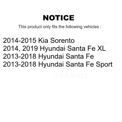 Sabot de frein de stationnement arrière, pour Hyundai Santa Fe Sport Kia Sorento XL NB-1042B