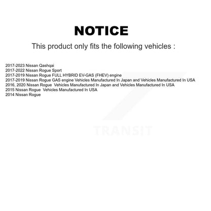 Sabot de frein de stationnement arrière pour Nissan Rogue Sport Qashqai NB-1066B