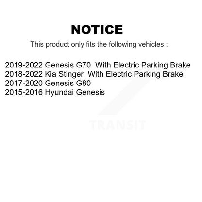 Sabot de frein de stationnement arrière, pour Genesis Kia Stinger G70 Hyundai G80 NB-1071B