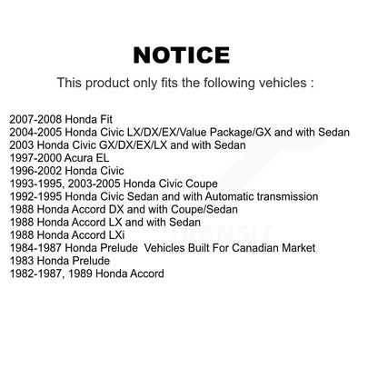 Chaussure de frein à tambour arrière pour Honda Civic Fit Acura EL Accord Prelude NB-576B
