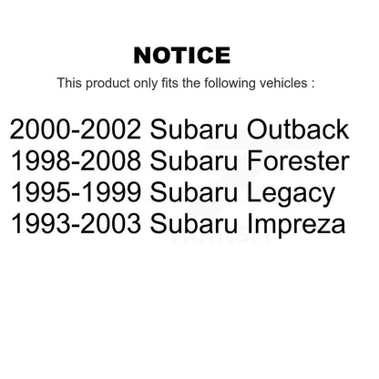 Sabot de frein à tambour arrière pour Subaru Forester Impreza Outback Legacy NB-676B