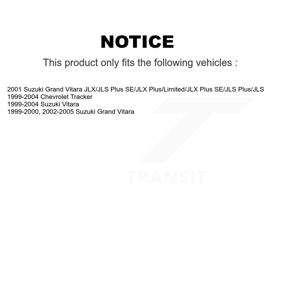 Sabot de frein à tambour arrière pour Chevrolet Tracker Suzuki Grand Vitara NB-738B