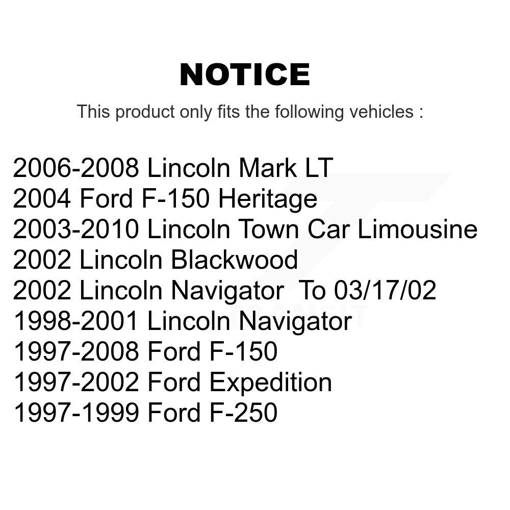 Sabot de frein de stationnement arrière, pour Ford F-150 Lincoln Town Car Mark LT Expedition F-25