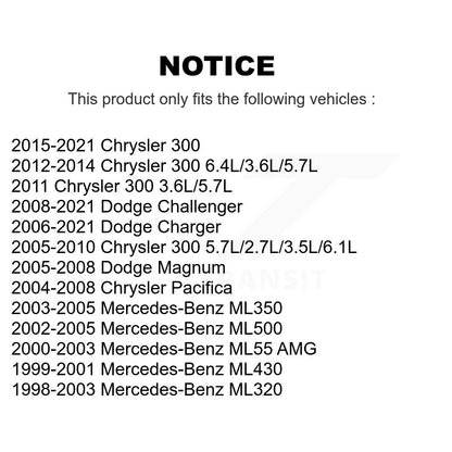 Sabot de frein de stationnement arrière, pour Dodge Chrysler 300 Charger Challenger mercedes-benz