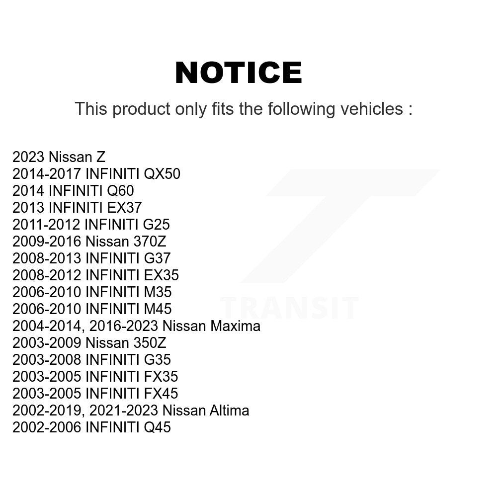 Sabot de frein de stationnement arrière, pour Nissan Altima INFINITI Maxima G37 G35 QX50 350Z EX3