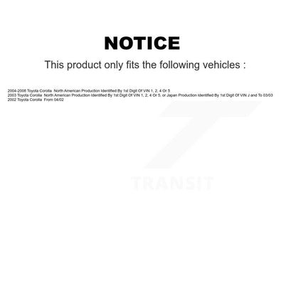 Sabot de frein à tambour arrière pour Toyota Corolla NB-801B