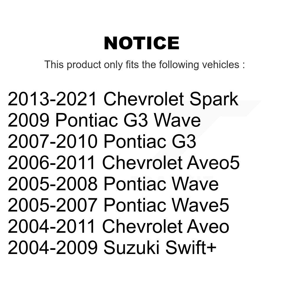 Chaussure de frein à tambour arrière, pour Chevrolet Spark Aveo Pontiac Aveo5 Wave G3 Suzuki Wave