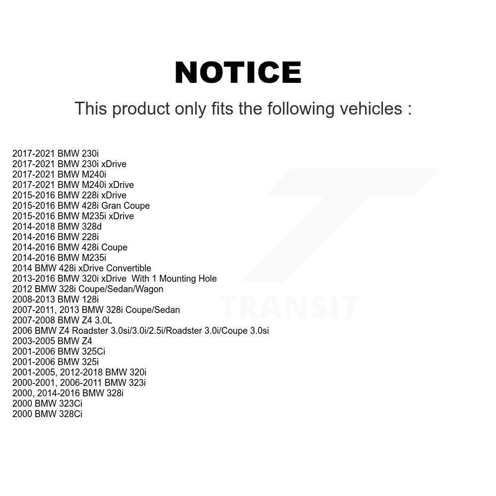 Sabot de frein de stationnement arrière, pour BMW 323i 320i xDrive 328i Z4 128i 325i 325Ci 230i