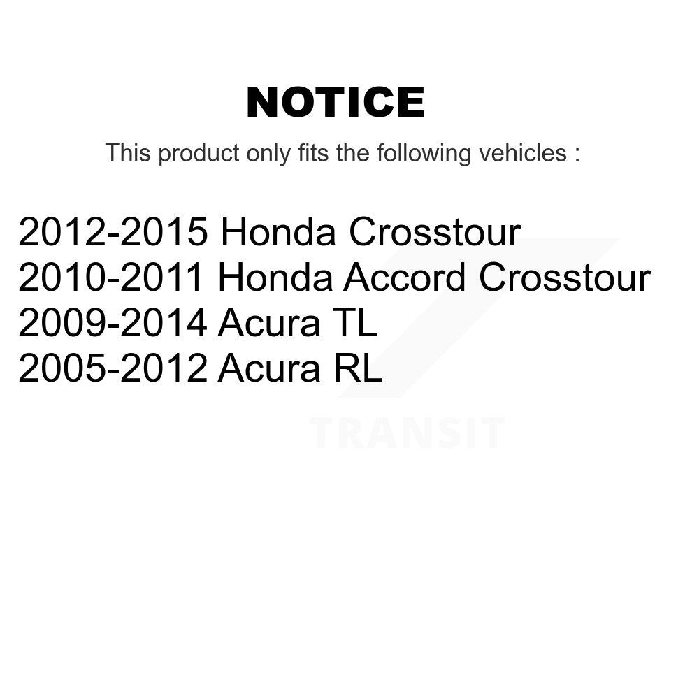 Sabot de frein de stationnement arrière pour Acura TL Honda Accord Crosstour RL NB-857B