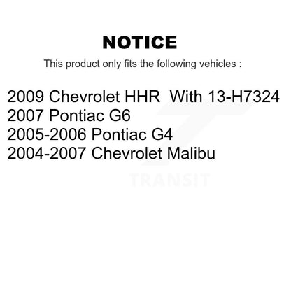 Sabot de frein à tambour arrière pour Chevrolet Malibu Pontiac G6 HHR G4 NB-860B