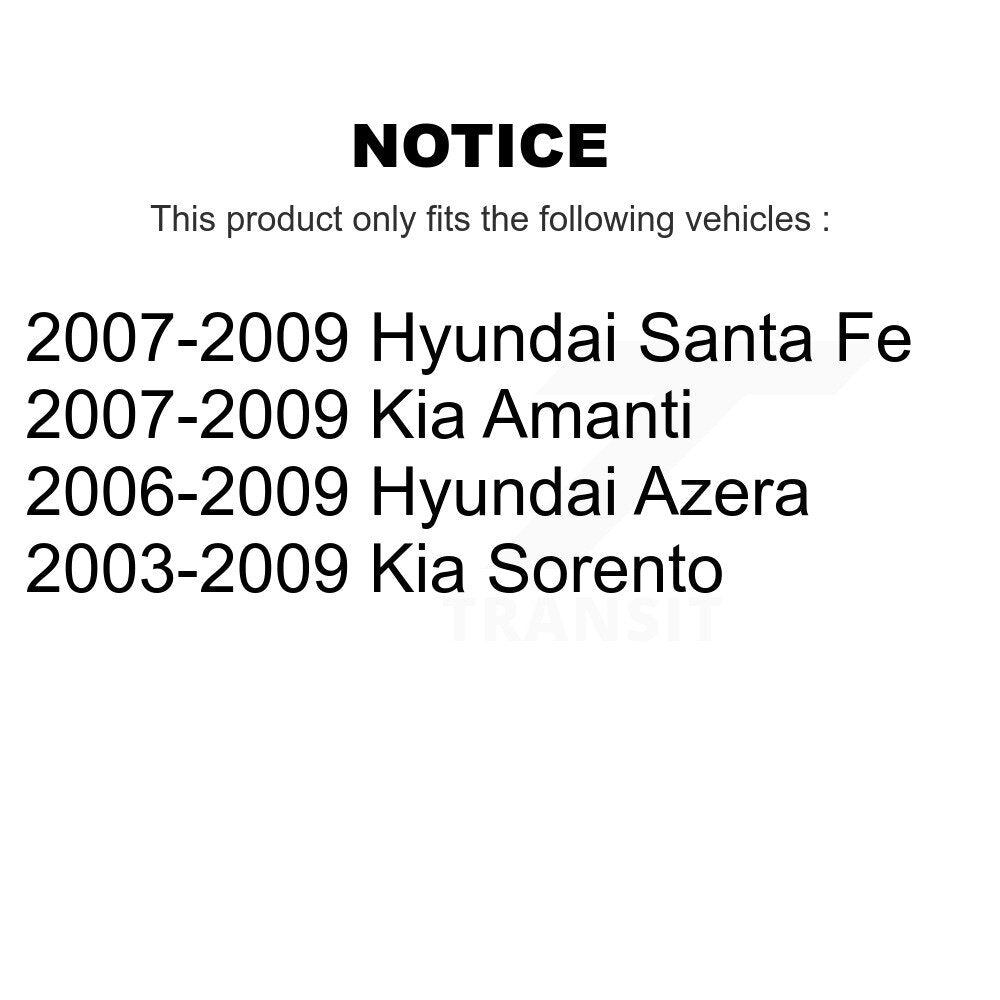 Sabot de frein de stationnement arrière, pour Hyundai Santa Fe Kia Sorento Azera Amanti NB-873B