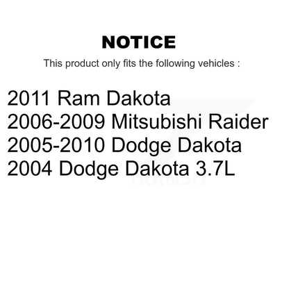Sabot de frein à tambour arrière pour Dakota Dodge Ram Mitsubishi Raider NB-922B