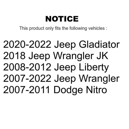Sabot de frein de stationnement arrière pour Jeep Wrangler Gladiator Liberty JK Dodge Nitro