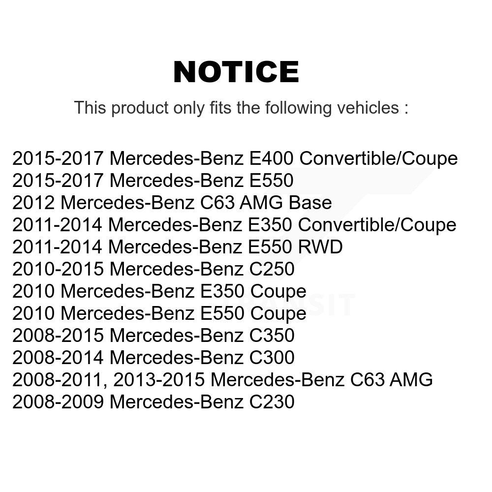 Sabot de frein de stationnement arrière, pour Mercedes-Benz C300 E350 C350 C250 E400 E550 C230 C6